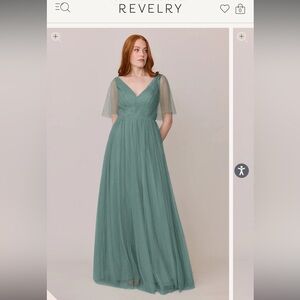 Revelry Thea Tulle size 10 rosemary